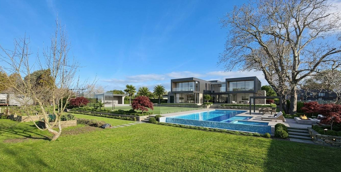 Conceptual visualisation of a private estate at Applewood Orchard